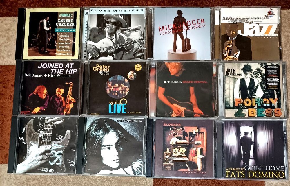 СД диски джаза, рока и  Luis Armstronga 2Cd