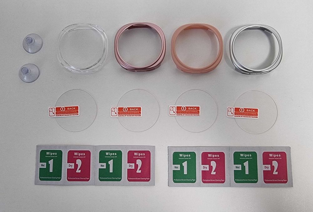 Zestaw 4 etui z szybą do Samsung Galaxy Watch 8 40/44/47 mm