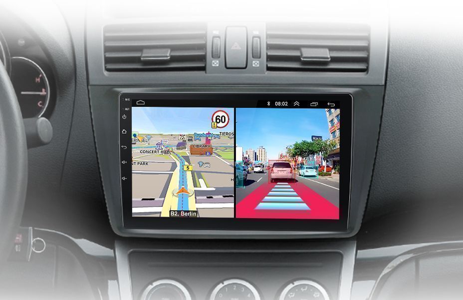 Mazda 6 GH – Radio Android 15 9" CarPlay Android Auto 4GB/64GB GPS Nawigacja Stacja Multimedialna WiFi Bluetooth DSP 4G LTE PL
