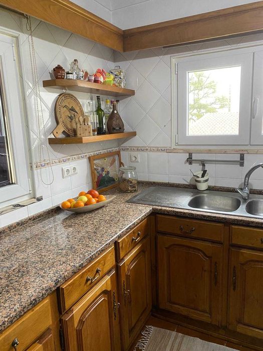 Banca de cozinha carvalho madeira maciça