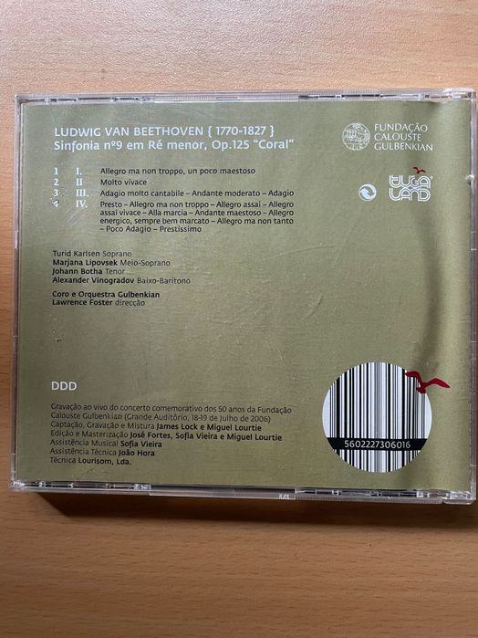 CD Nona Sinfonia Beethoven- Coro e Orquestra Gulbenkian, Foster