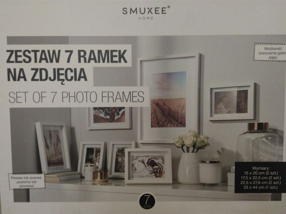Zestaw 7 ramek na zdjęcia