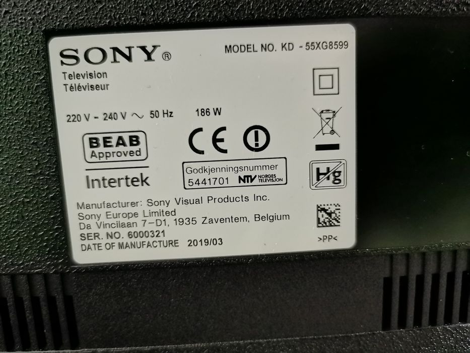 55" Sony 4K hdr Android  TV 120hz telewizor wifi Smart tv  youtube
