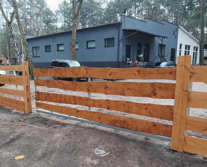 Płot typu ranczo ogrodzenie wiejskie z deski Drezdenko • OLX.pl