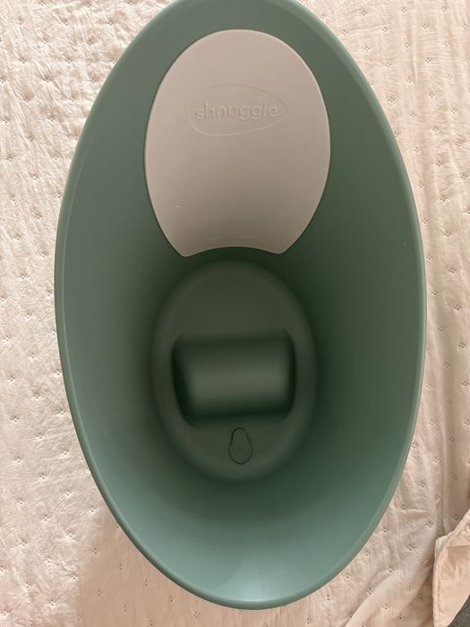 Banheira Shnuggle Verde-Água – Muito Bom Estado