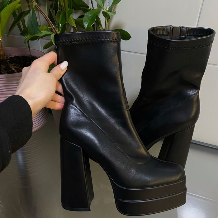 Новые Женские Ботильоны на Платформе Женские Сапоги