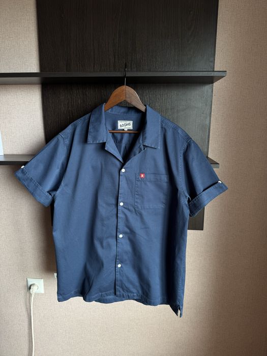 &SONS Trading CO Club shirt navy сорочка з коротким рукавом/Workwear/поло/теніска/овершот/Buck Mason/Norse Projects/Carhartt WIP/Universal Works