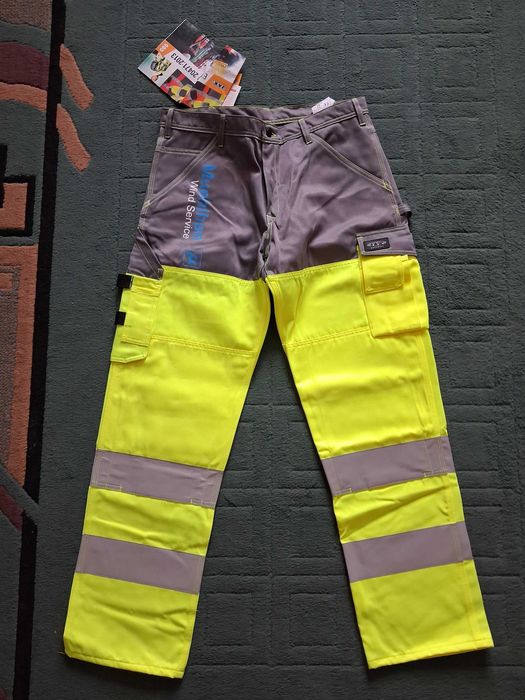 Odblaskowe spodnie robocze