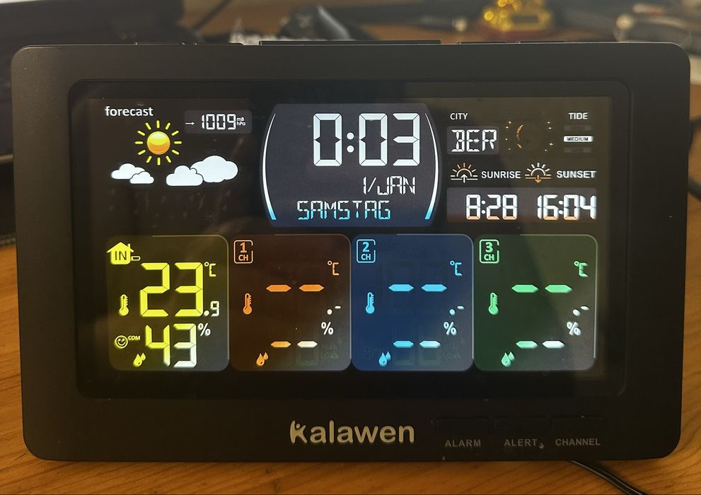 Метеостанция Kalawen с 3 датчиками