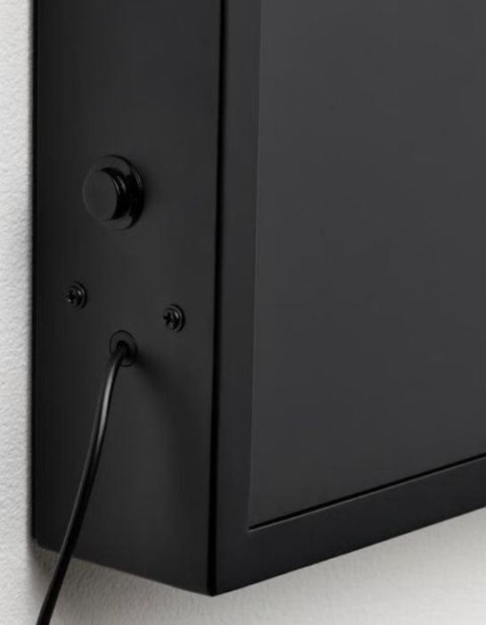 2x Lâmpadas de Parede IKEA OBEGRÄNSAD LED Pretas – Como Novas