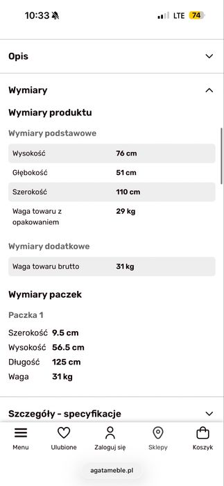 Biurko dziecięce Agata Meble