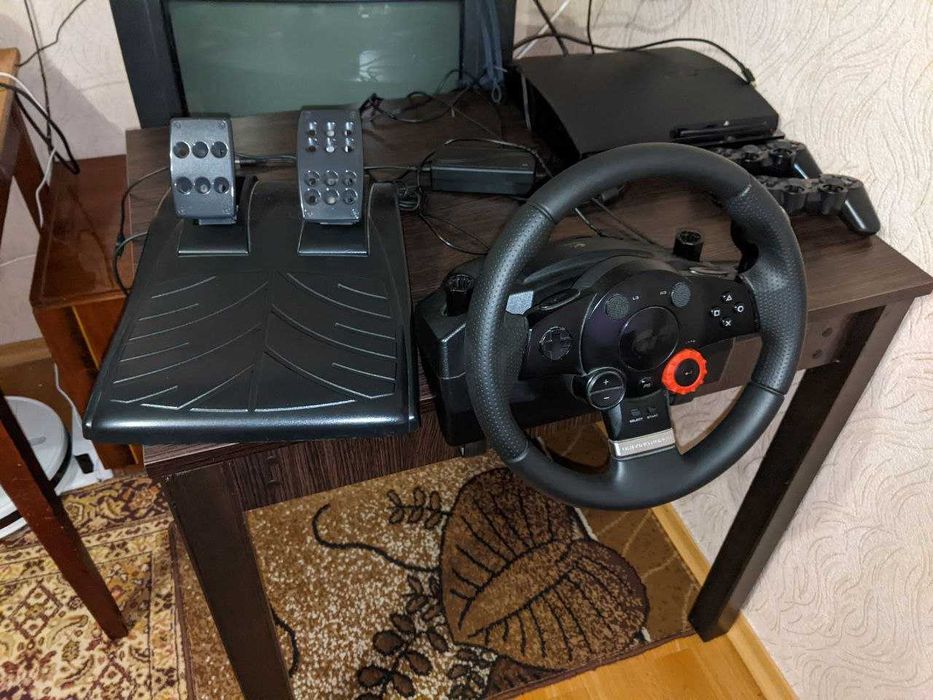 Logitech Driving Force GT для PC / PlayStation 1 / PlayStation 2 / PlayStation 3 | Відмінний стан
