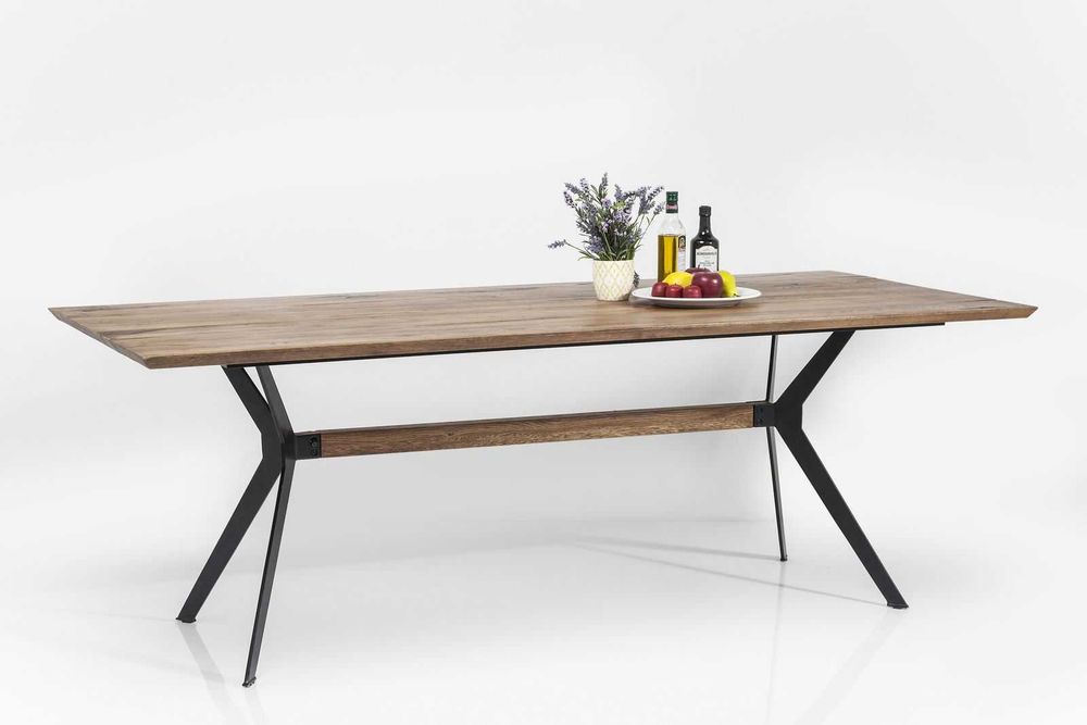 Stół loftowy do salonu jadalni biura z litego drewna