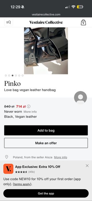 Pinko Aika Baby Bag