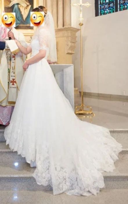 Suknia ślubna stan jak NOWY + pokrowiec !!