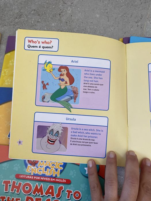 Livros de leitura Inglês para crianças Disney