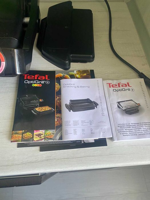 Електрогриль Tefal OptiGrill+ 8355 S1 форма для запікання — б/у, гарний стан