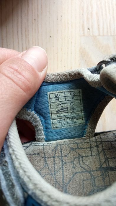 Sandały chłopięce rzepy rzep wygodne 26 wkładka 16.5 cm