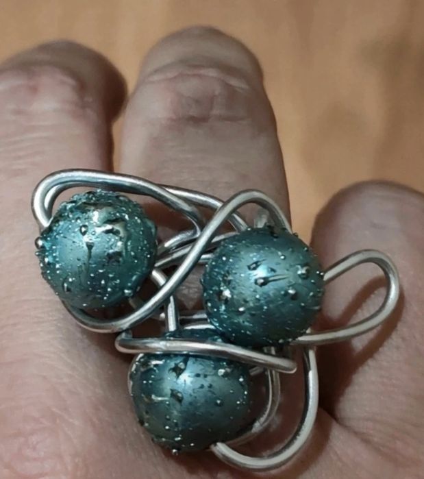 Anel Azul Turquesa