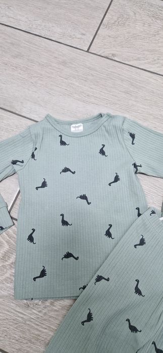 H&M komplet prążek dinozaury dinusie