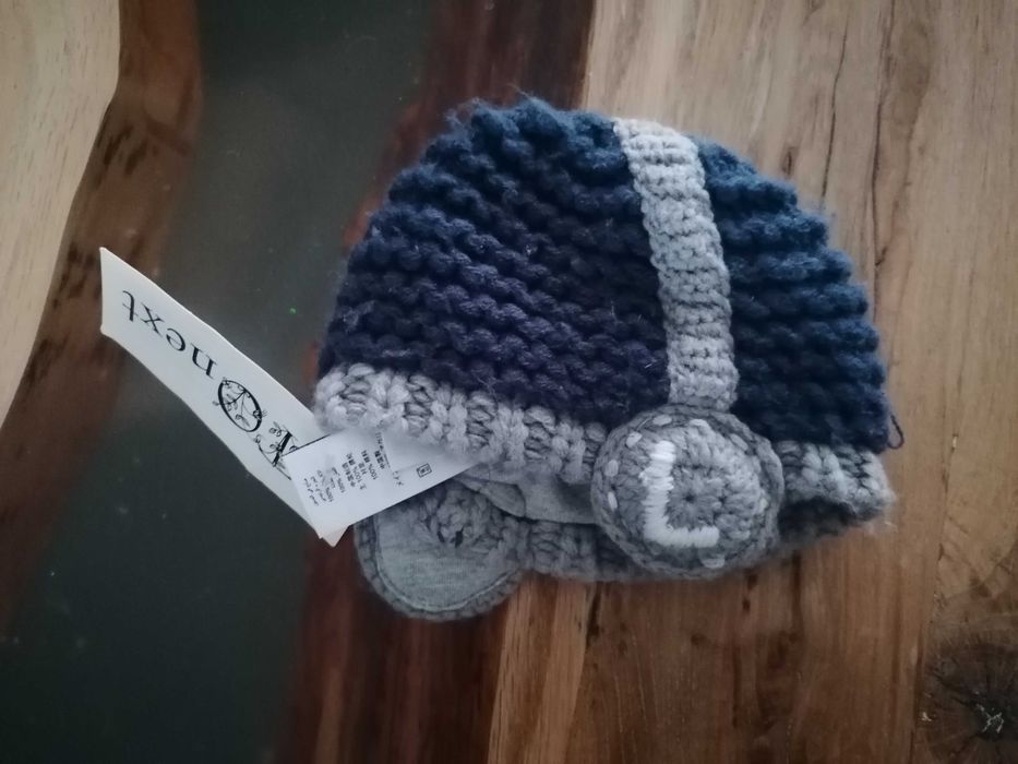 Ciepła czapka niemowlęca Next 0-3 mies.