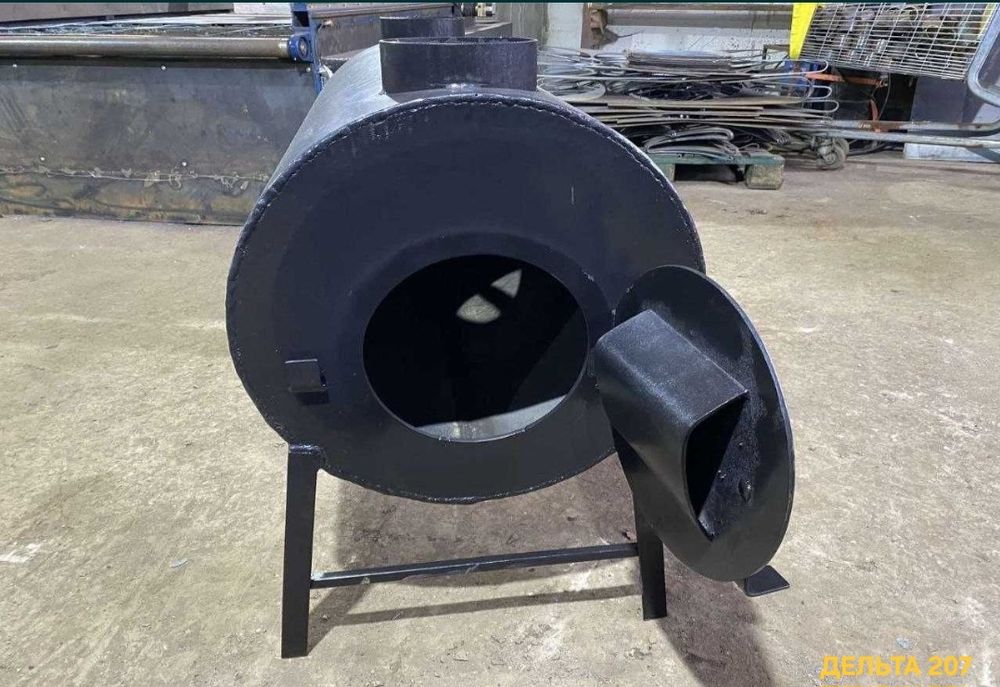 ОТ ЗАВОДА! ВЕЧНАЯ! 5 мм! 207 м3! Печь Булерьян - Буржуйка ДЕЛЬТА 207