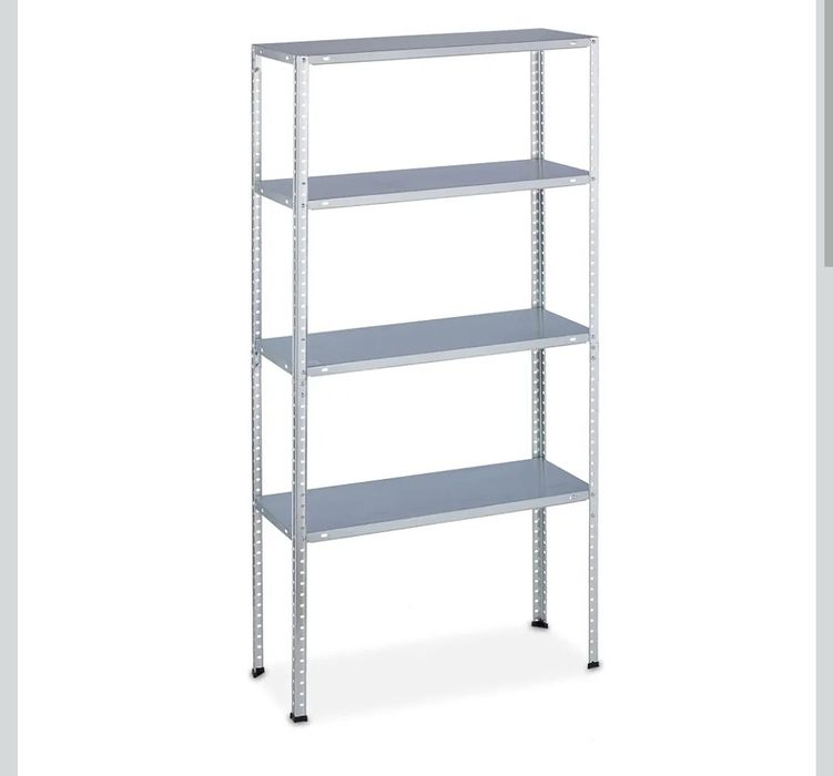 Relaxdays Regał do dużych obciążeń, nośność: 200 kg, 4 poziomy