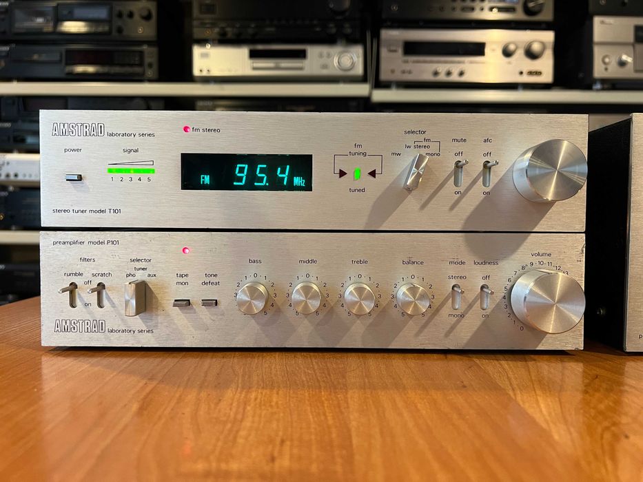 Wieża Amstrad ST-1550 A101 T101 P101 Vintage, Stereo, Audio Room