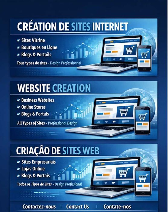 Criação de Sites Profissionais | Website Creation (FR,PT,EN)