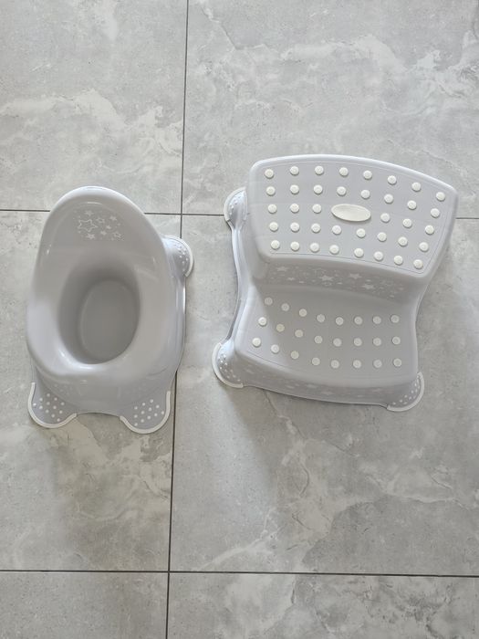 Nocnik jak nowy oraz podest