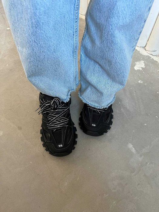 Женские кроссовки Balenciaga Track Black Luxe. 36-41
