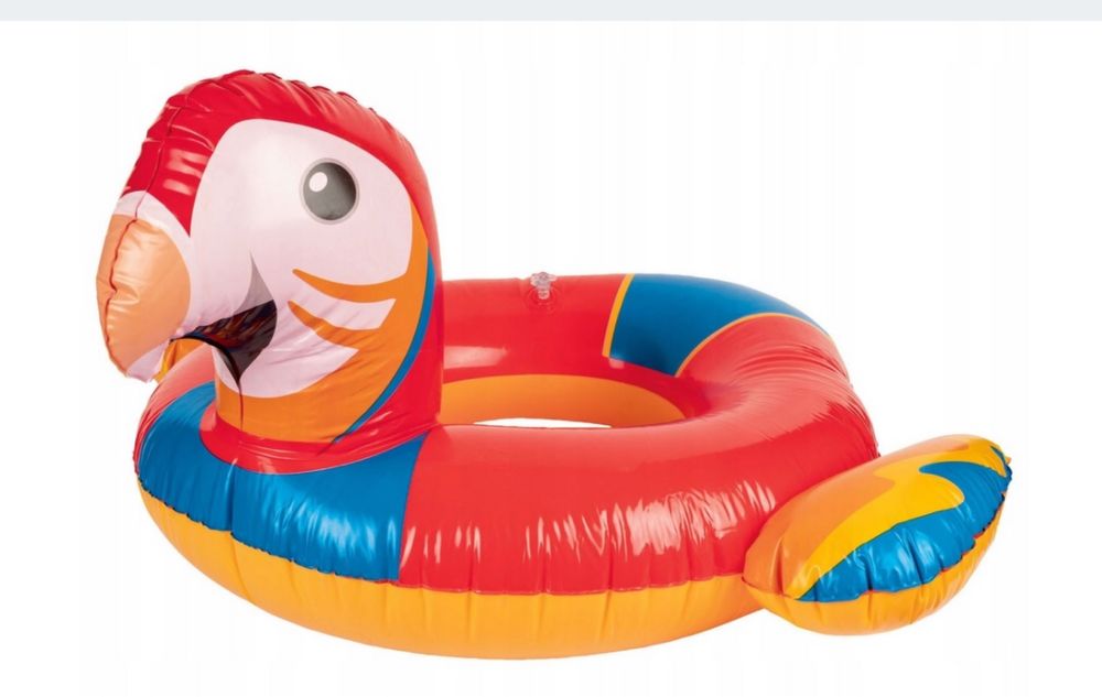 Ponton dmuchany plus koło dmuchane papuga - ZESTAW