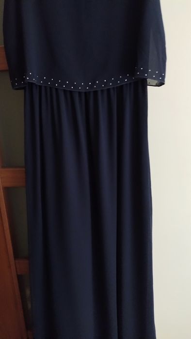 Elegancka, granatowa sukienka M, wesele, poprawiny