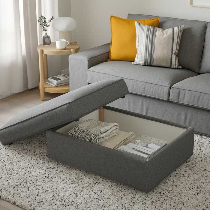 Ikea Sofa/cama Kivik com Repousa-pés