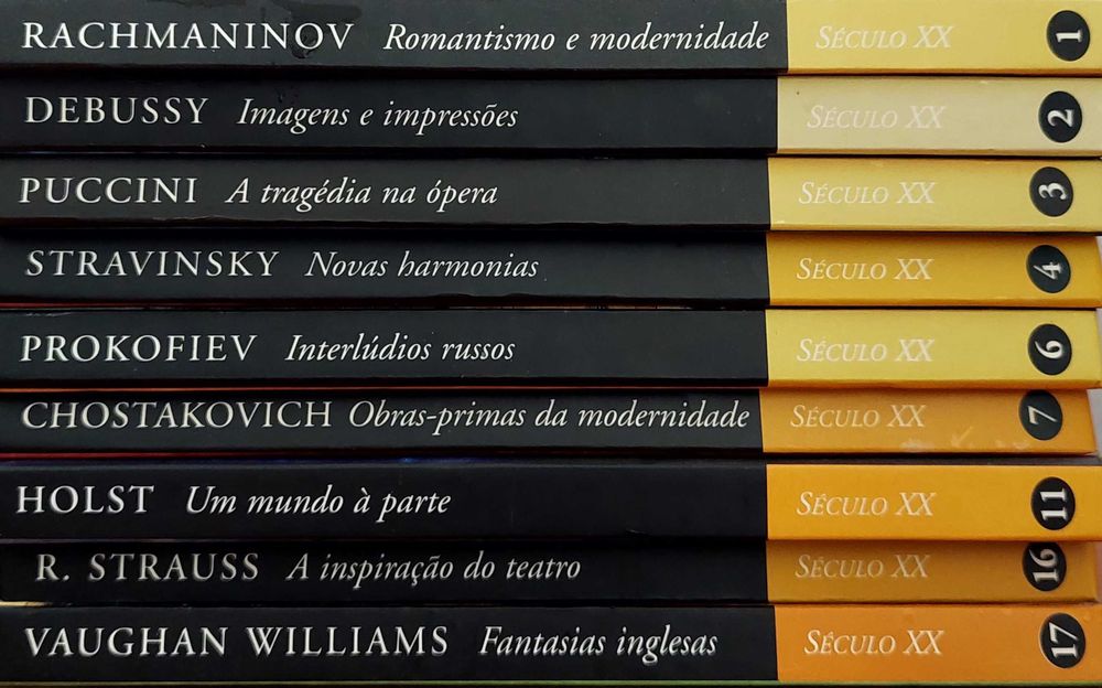 CDs da coleção Os Grandes Mestres da Música Clássica (Século XX)