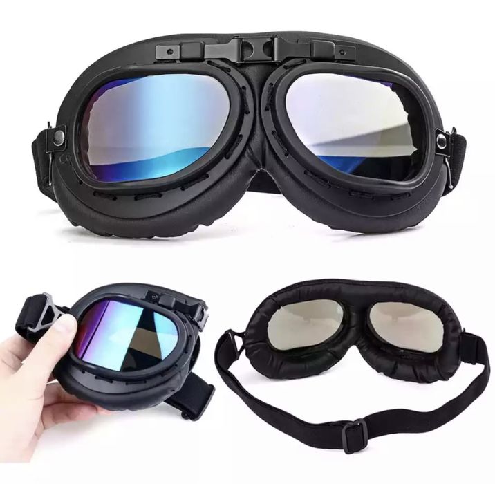Óculos aviador moto transparentes, escurecidos, espelhados e amarelos
