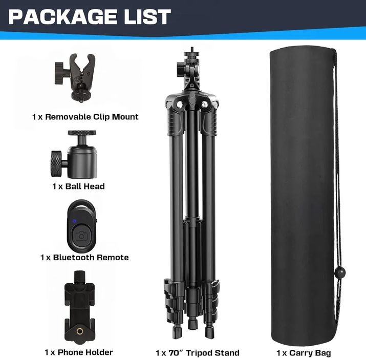 Statyw trójnóg do aparatu telefonu lekki bardzo dobra jakość kulowy