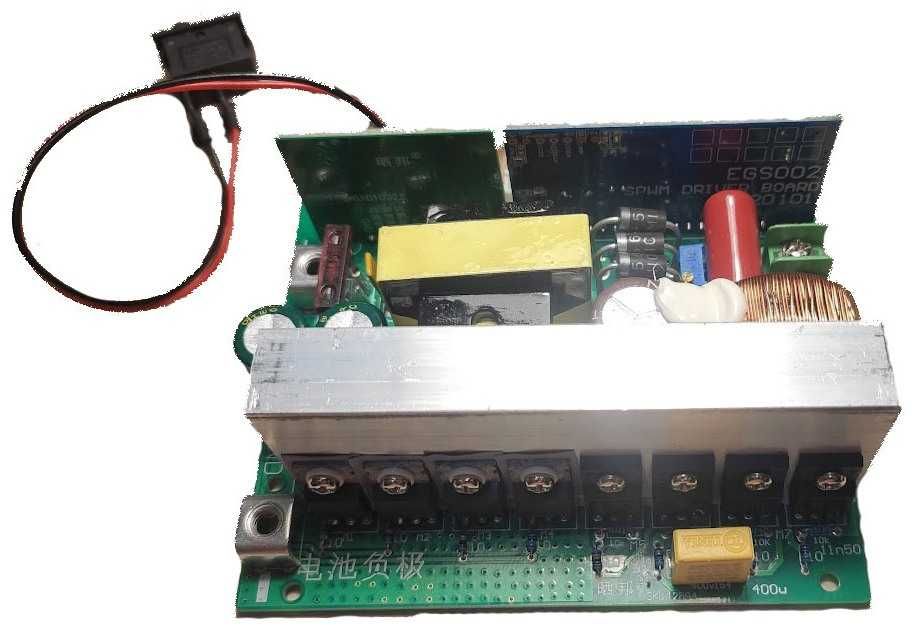 Інвертор для котла 12v в 220v 400w/800w без корпусний, чистий синус