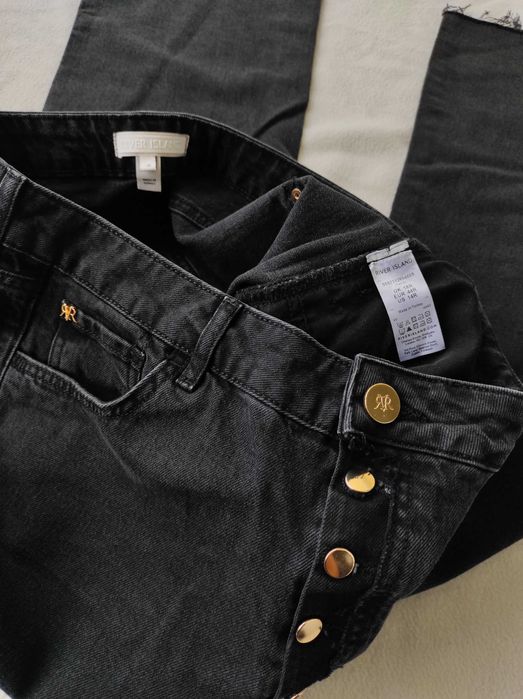 джинсы клёш River island р.uk 18 - 2xl-3xl. большой размер.