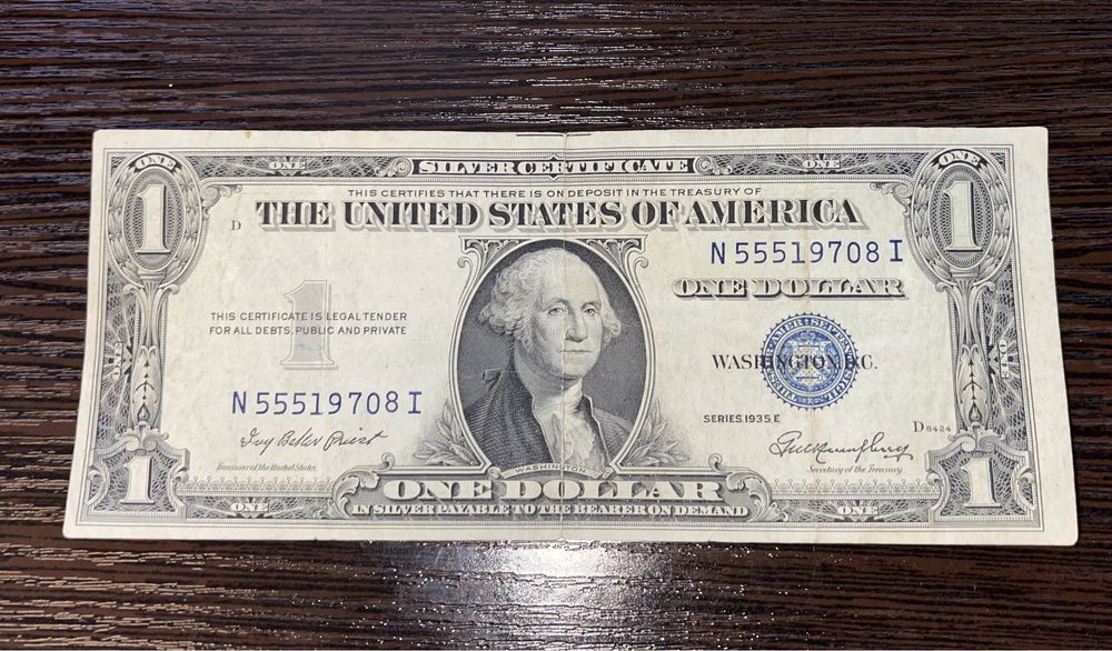 Продам One Dollar 1935 E