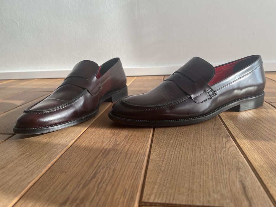 Loafers mokasyny wisniowe 43,5