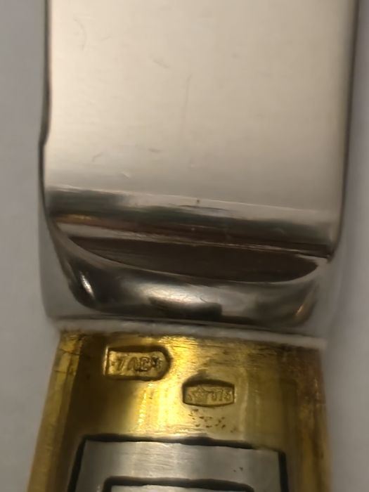6 noży  (srebro próba 875)