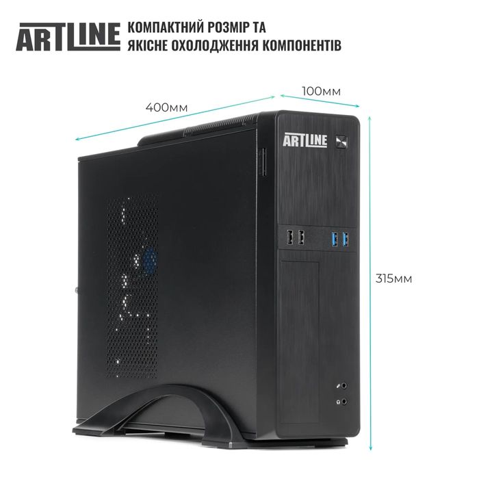 Корпус SFF Slim QUBE QB632F 400W (QB632F_FB4U3)