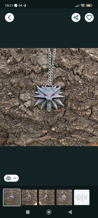 Medalion wiedźmina, druk 3D