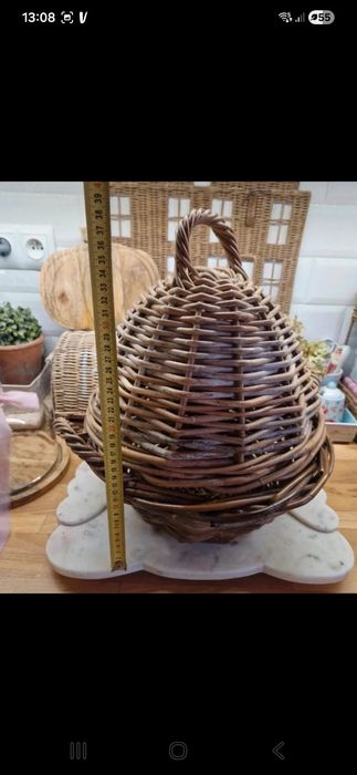 Rattanowy kosz z kloszem Riviera rattan holenderski