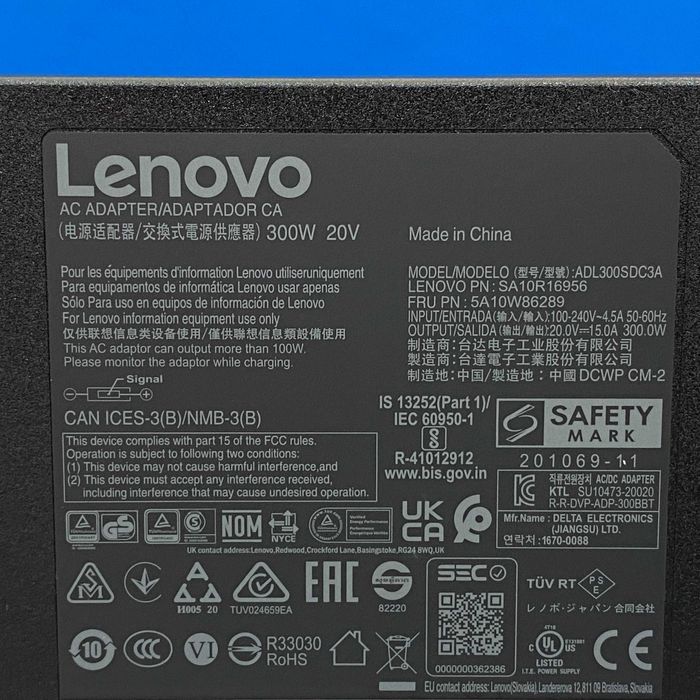 Carregador Lenovo ADL300SDC3A - 300W (NOVO)