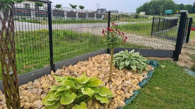 NOWOCZESNE Ogrodzenie panelowe 123 cm Fi 4 - 45zł/1mb