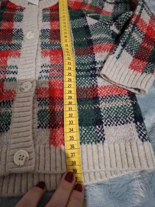 Sweter 98 H&M  krata święta