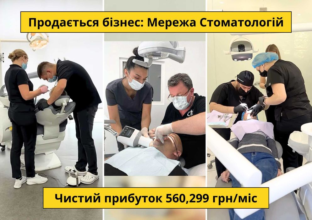 Мережа Стоматологічних клінік — Чистий прибуток 560,299 грн/міс