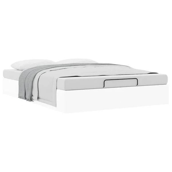 Cama otomana vidaXL 140x200 + colchão IKEA molas ensacadas firme